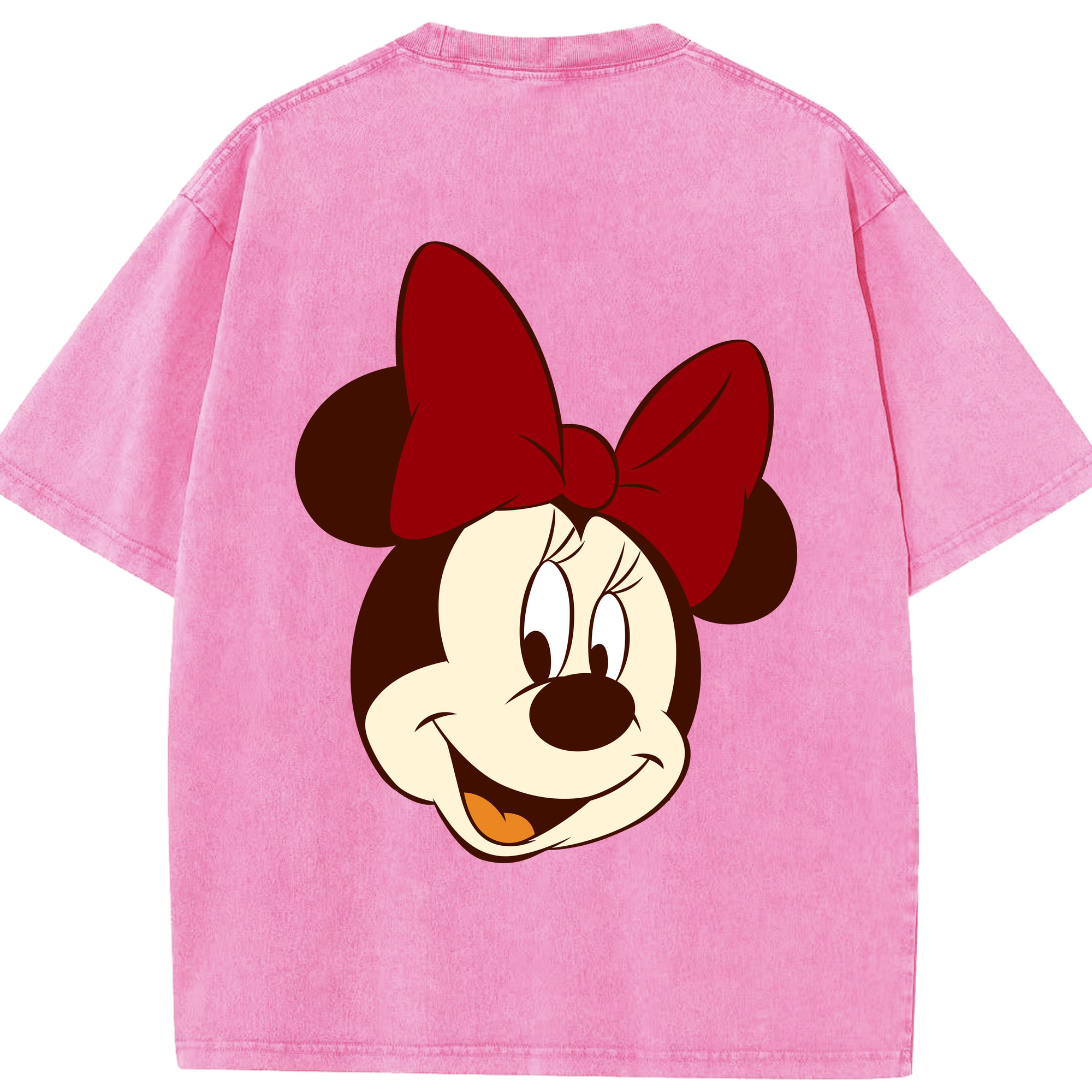 （画像用） ミッキーマウス Mickey Mouse 綿100% ヴィンテージ風 半袖Tシャツ（背面プリント）